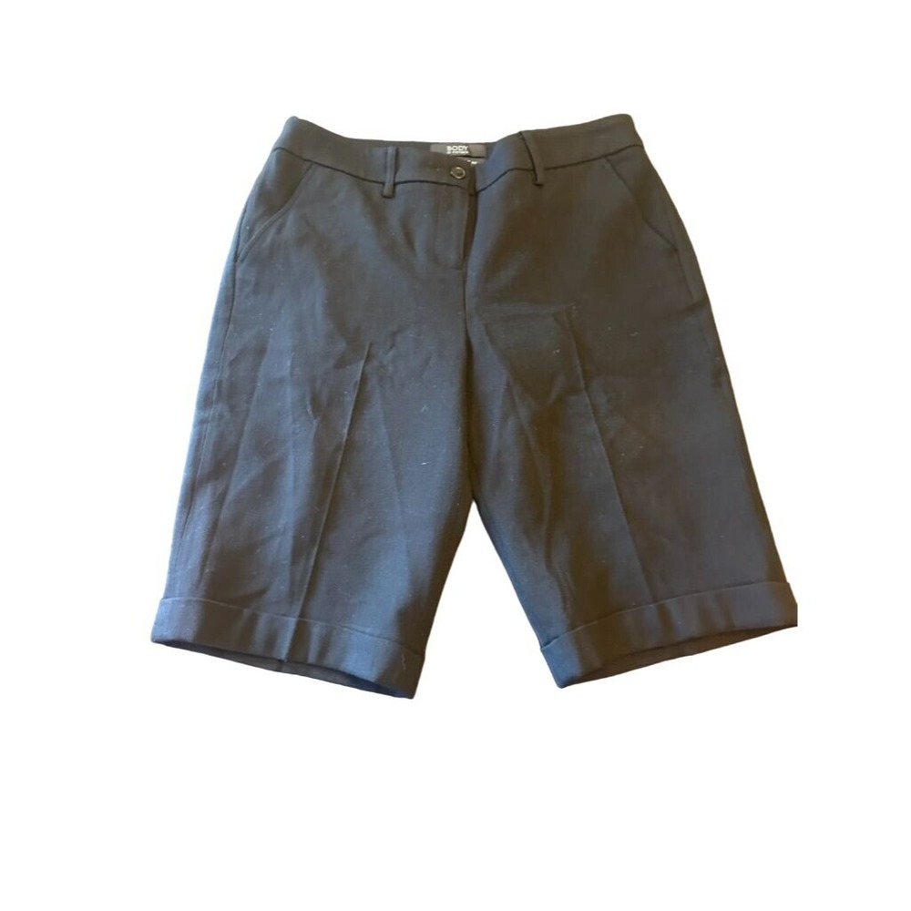 NWT Body by Victoria Black The Christie Fit Wool Trouser Shorts Size 12